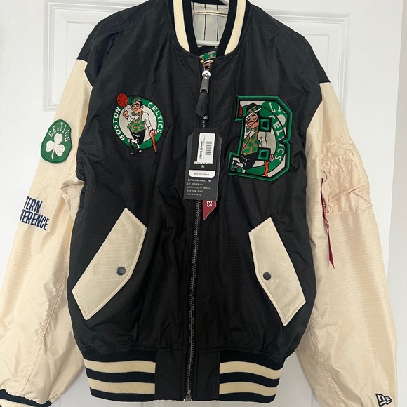 Alpha Industries Boston Celtics Bomber Jacket - Picture 1 of 3